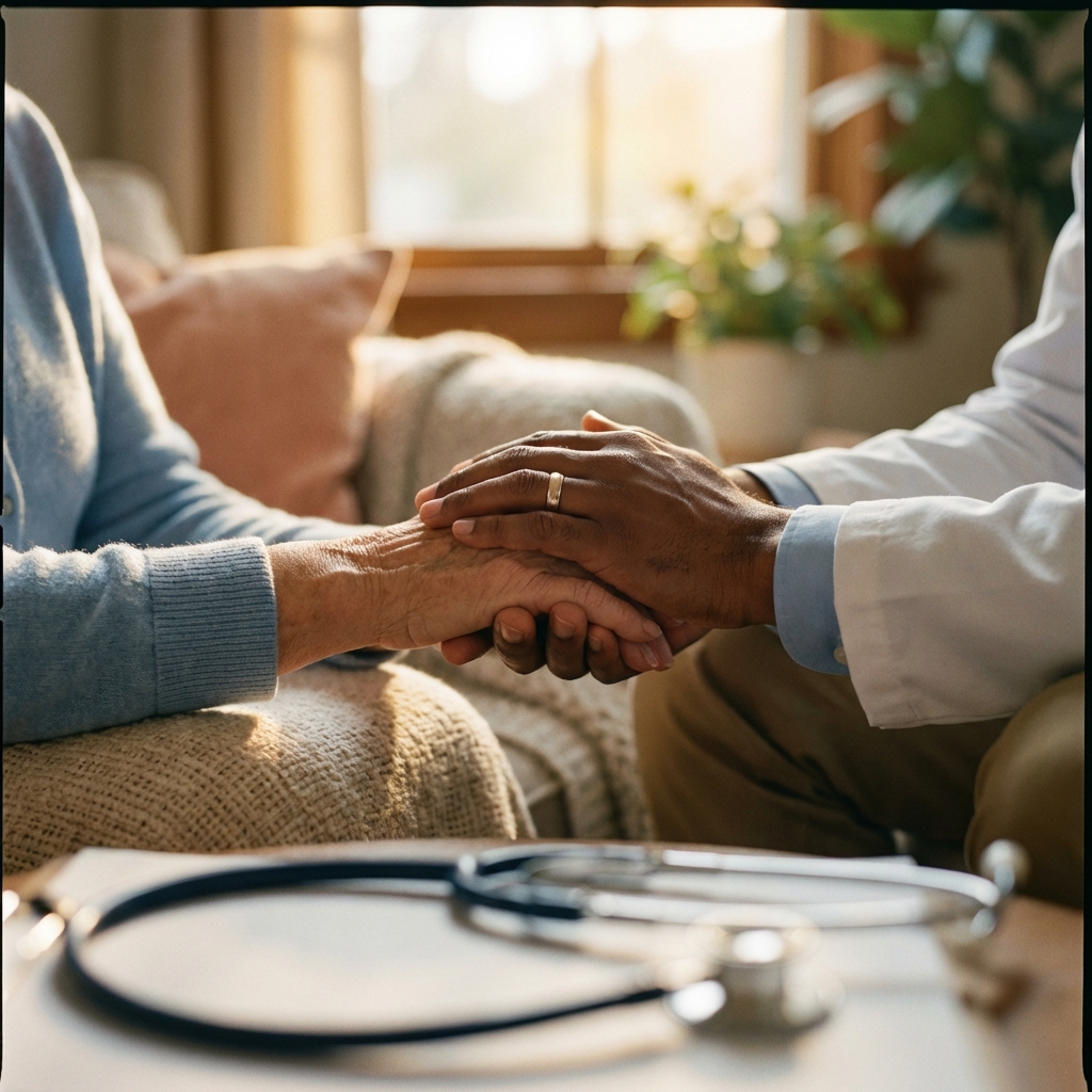 Doctor consulting with patient